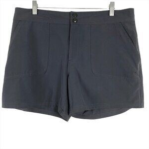 L.L. Bean Shorts Outdoor‎ Gray UPF 50+ Polyester Spandex Women's Size 14